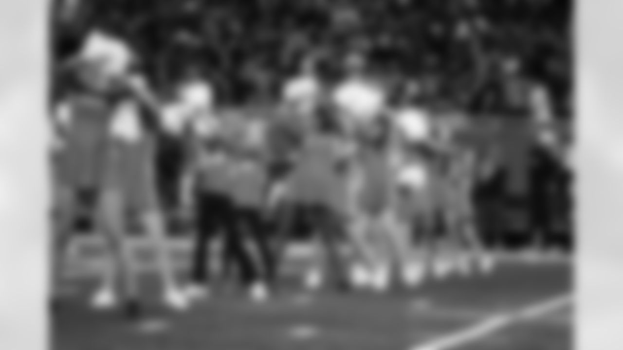 Junior Cheer participants perform at halftime during an NFL football game against the Pittsburgh Steelers on Sunday, Dec. 21, 2025 in Detroit. (Mike Ferdinande/Detroit Lions)