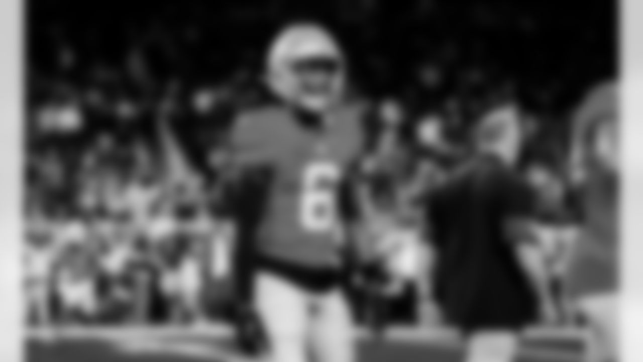 Detroit Lions cornerback Terrion Arnold (6) before an NFL football game against the Green Bay Packers on Thursday, Nov. 27, 2025 in Detroit. (Jeff Nguyen/Detroit Lions via AP)