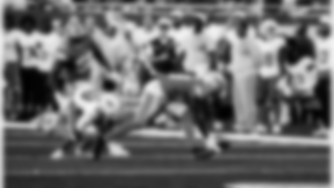 Detroit Lions wide receiver Dominic Lovett (19) recovers a muffed punt during an NFL football game against the Miami Dolphins, Saturday, August 16 in Detroit. (Jeff Nguyen/Detroit Lions via AP)