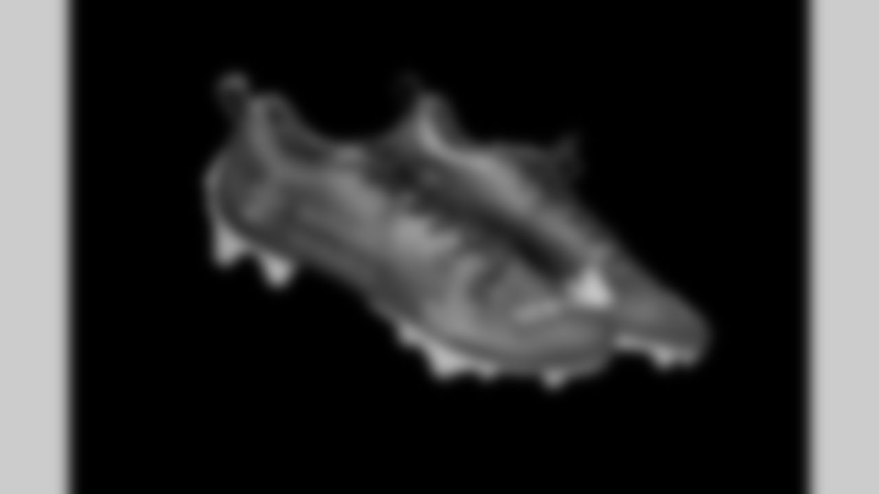 Cleats belonging to Detroit Lions safety Daniel Thomas (2) photographed at the Meijer Performance Center on Nov. 12, 2025 in Allen Park, Mich. (Jeff Nguyen/Detroit Lions)