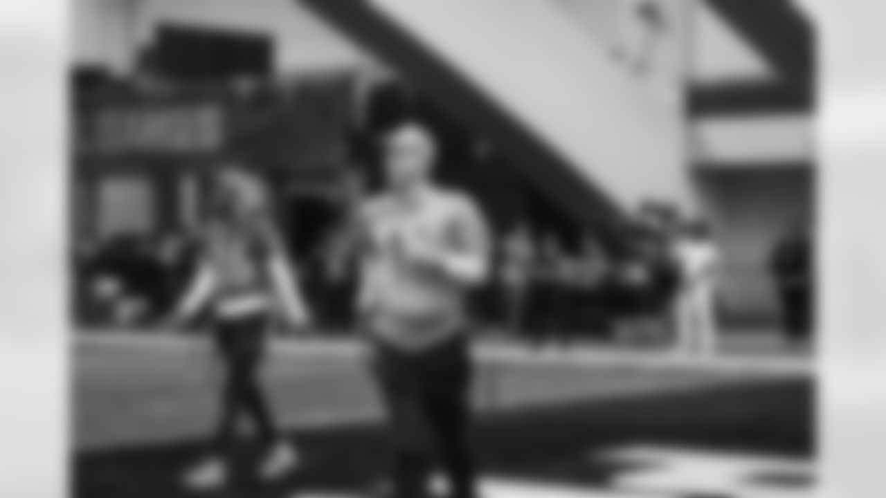 Detroit Lions quarterback Jared Goff (16) runs a route at Pro Bowl Games practice on Feb. 2, 2026 in San Francisco, California. (Stuart Zaas/Detroit Lions)