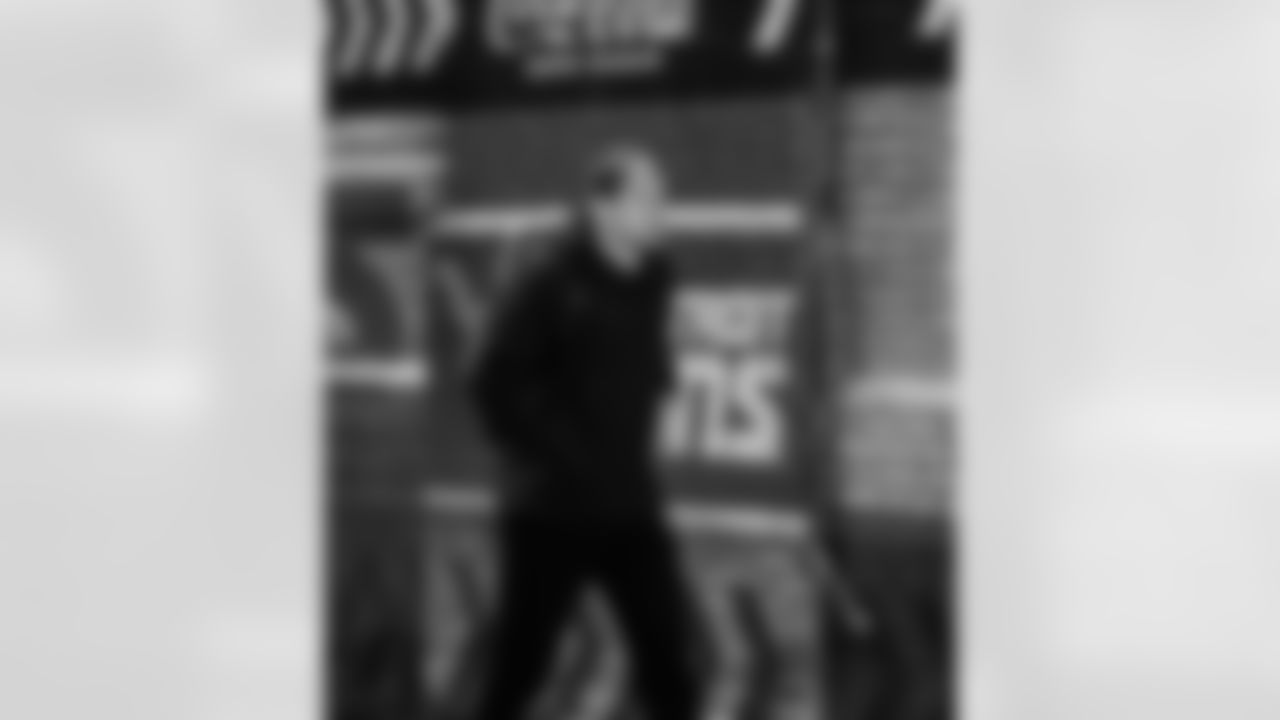 Detroit Lions linebacker Jack Campbell (46) arrives to an NFL football game against the Dallas Cowboys on Thursday, Dec. 4, 2025 in Detroit. (Jeff Nguyen/Detroit Lions via AP)