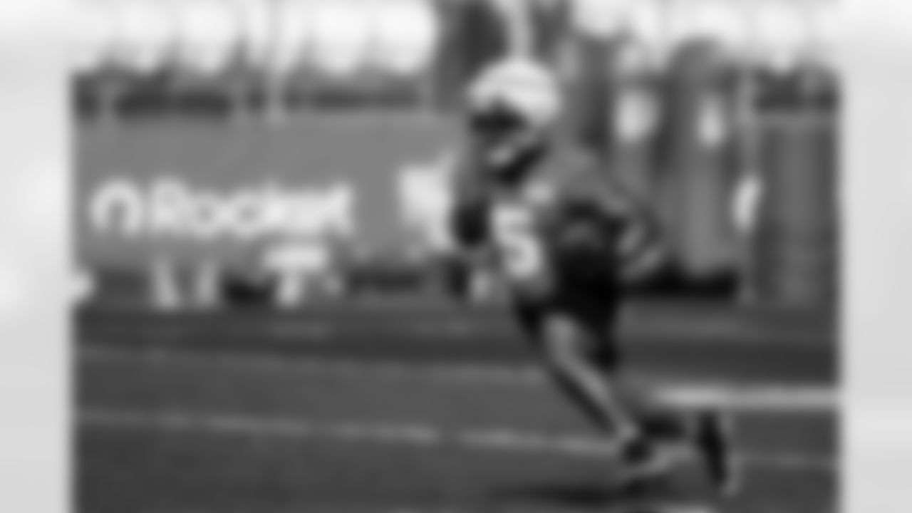 Detroit Lions running back David Montgomery (5) during training camp at the Meijer Performance Center on July 24, 2025 in Allen Park, Mich. (Jeff Nguyen/Detroit Lions)