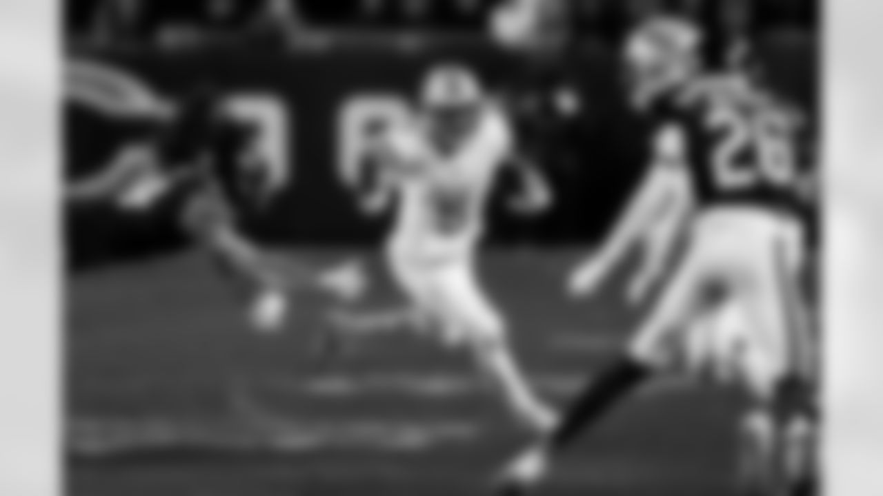 Detroit Lions running back David Montgomery (5) during an NFL football game against the Chicago Bears on Sunday, Jan. 4, 2026 in Chicago. (Jeff Nguyen/Detroit Lions via AP)