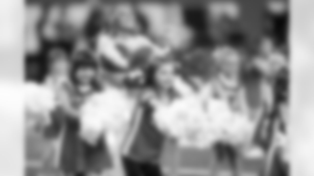 Detroit Lions Junior Cheer Clinic performs at halftime during an NFL football game against the Pittsburgh Steelers on Sunday, Dec. 21, 2025 in Detroit. (Jeff Nguyen/Detroit Lions via AP)