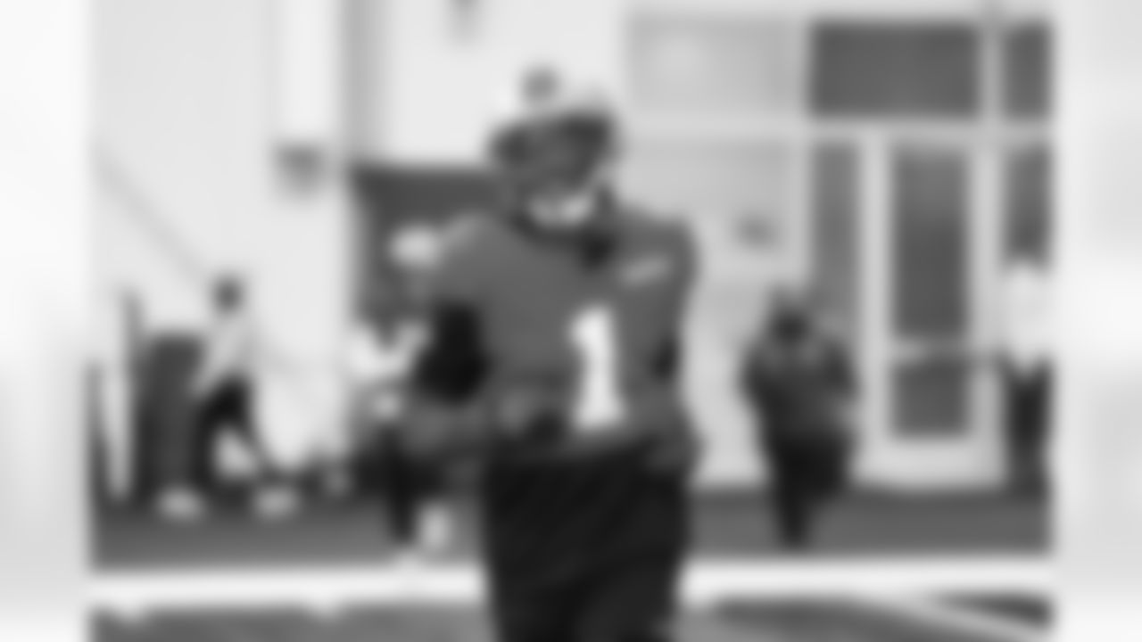 Detroit Lions wide receiver Jameson Williams (1) during practice at the Meijer Performance Center on Dec. 10, 2025 in Allen Park, Mich. (Jeff Nguyen/Detroit Lions)