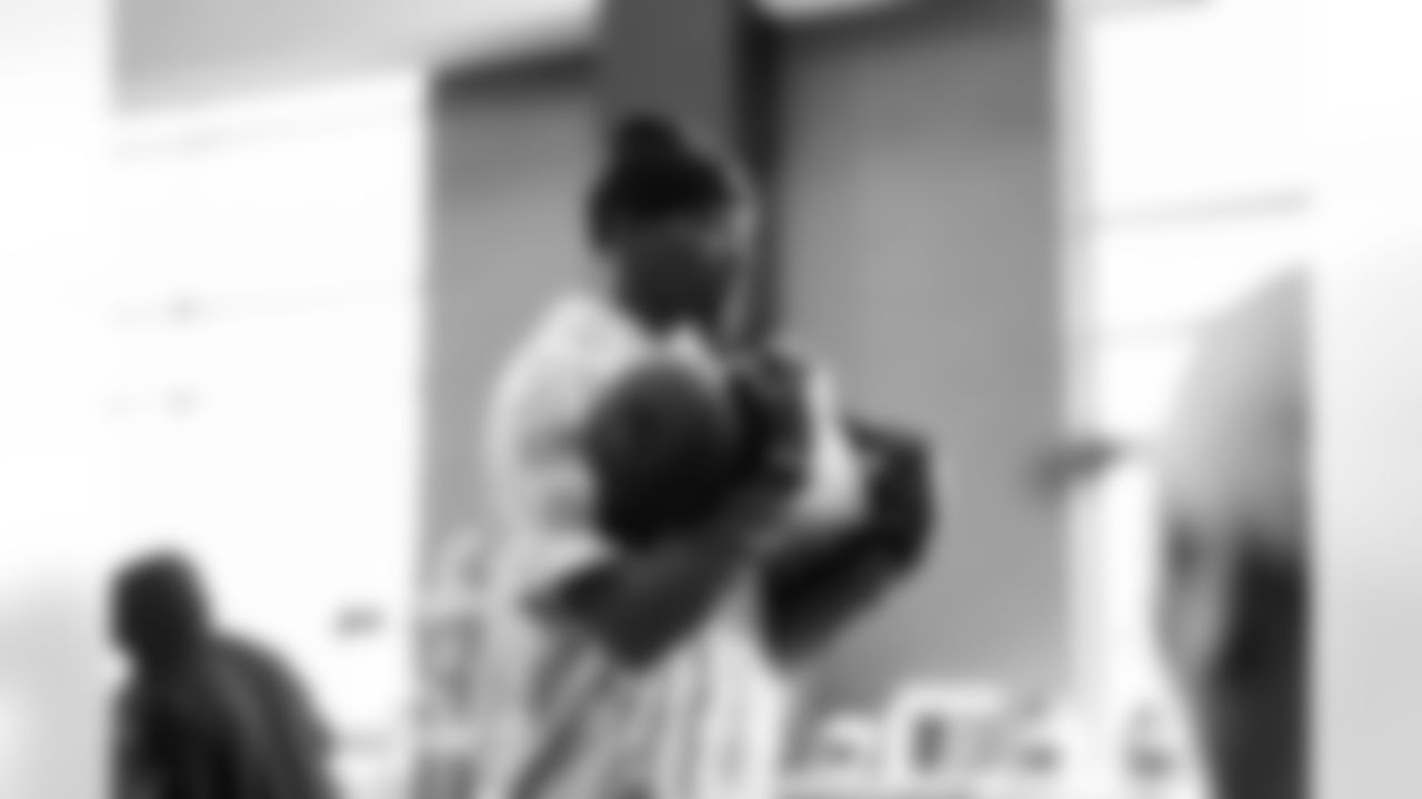Detroit Lions quarterback Hendon Hooker (2) during offseason workouts at the Meijer Performance Center on April 24, 2025 in Allen Park, Mich. (Jeff Nguyen/Detroit Lions)