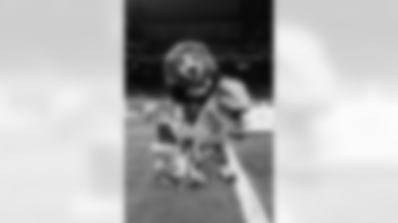 Cub Club members take a photo with Detroit Lions Mascot Roaryl during the Cub Club Halloween event at Ford Field on Oct. 29, 2025 in Detroit. (Mike Ferdinande/Detroit Lions)