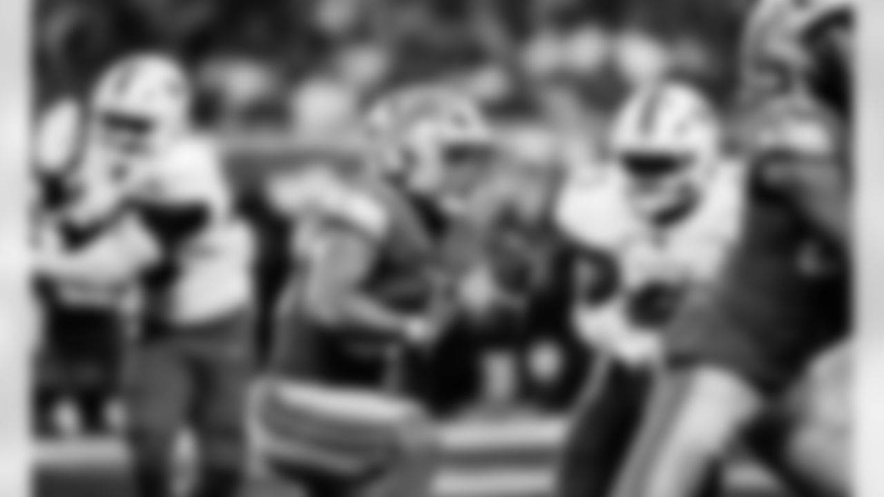 Detroit Lions running back Sione Vaki (33) during an NFL football game against the Miami Dolphins, Saturday, August 16 in Detroit. (Jeff Nguyen/Detroit Lions via AP)