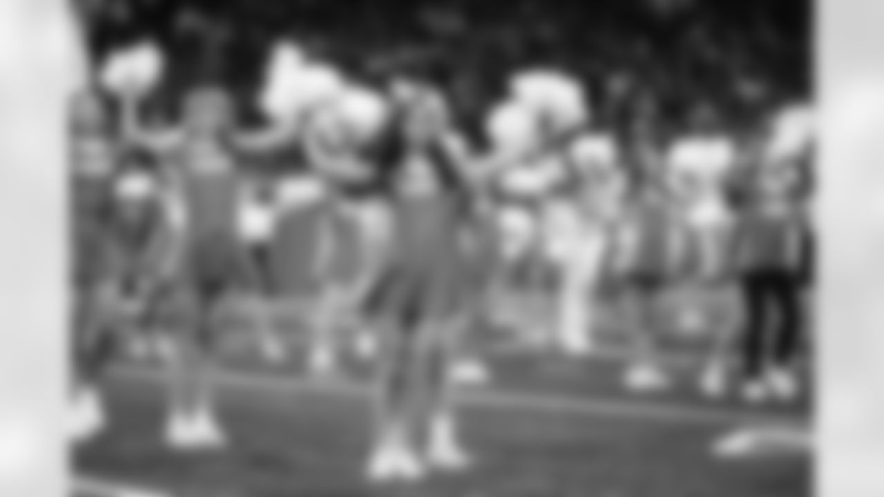 Junior Cheer participants perform at halftime during an NFL football game against the Pittsburgh Steelers on Sunday, Dec. 21, 2025 in Detroit. (Mike Ferdinande/Detroit Lions)