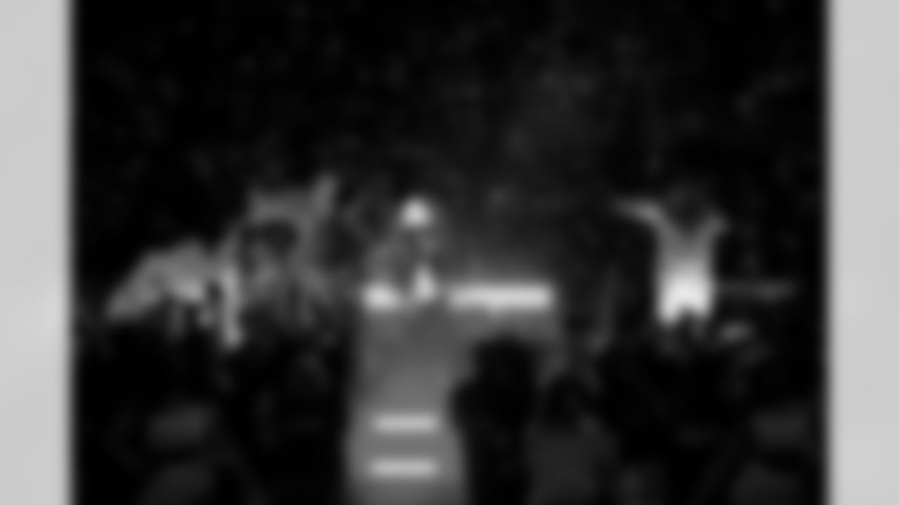 Jack White and Eminem perform during the Thanksgiving Halftime Show powered by Verizon during an NFL football game against the Green Bay Packers on Thursday, Nov. 27, 2025 in Detroit. (Jeff Nguyen/Detroit Lions via AP)