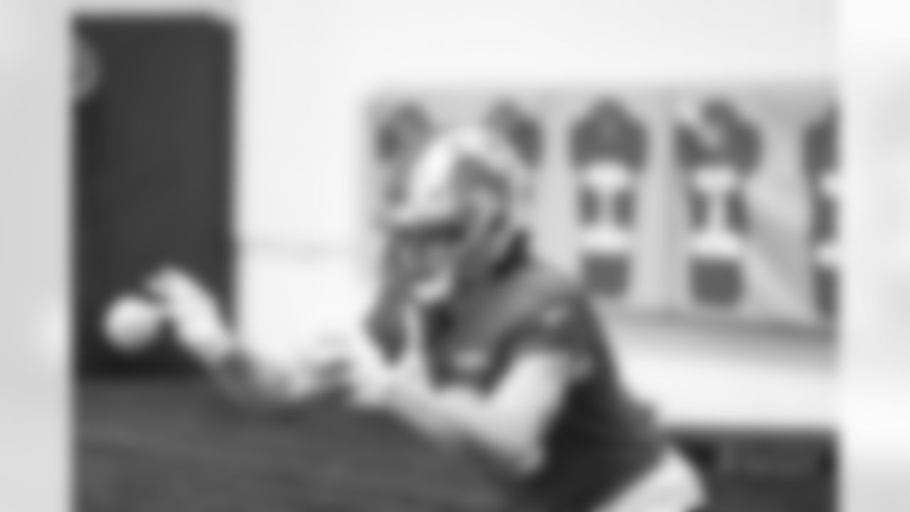 Detroit Lions wide receiver Isaac TeSlaa (18) during practice at the Meijer Performance Center on Dec. 18, 2025 in Allen Park, Mich. (Jeff Nguyen/Detroit Lions)