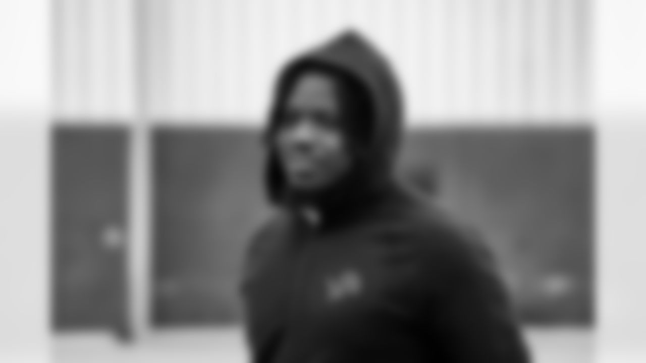 Detroit Lions defensive lineman Tyrus Wheat (99) travels to Washington, D.C. on Nov. 8, 2025. (Jeff Nguyen/Detroit Lions via AP)