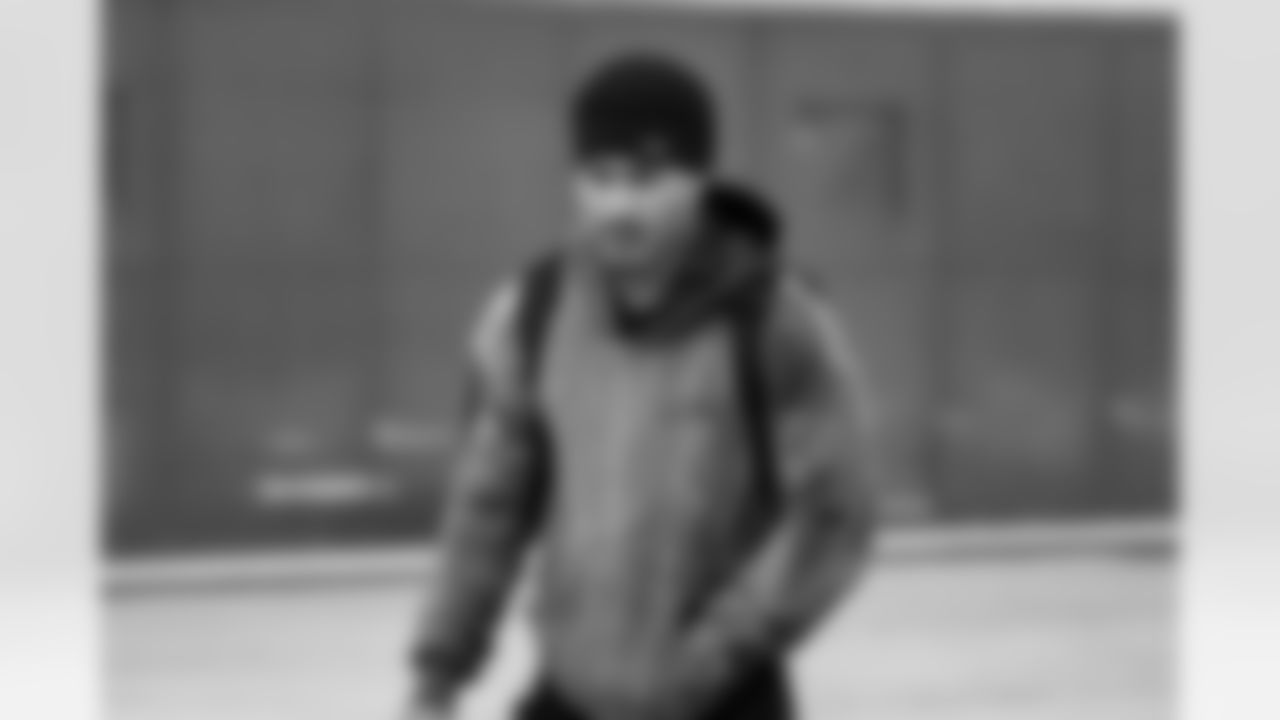 Detroit Lions defensive back Brian Branch (32) travels to Philadelphia on Nov. 15, 2025. (Jeff Nguyen/Detroit Lions via AP)