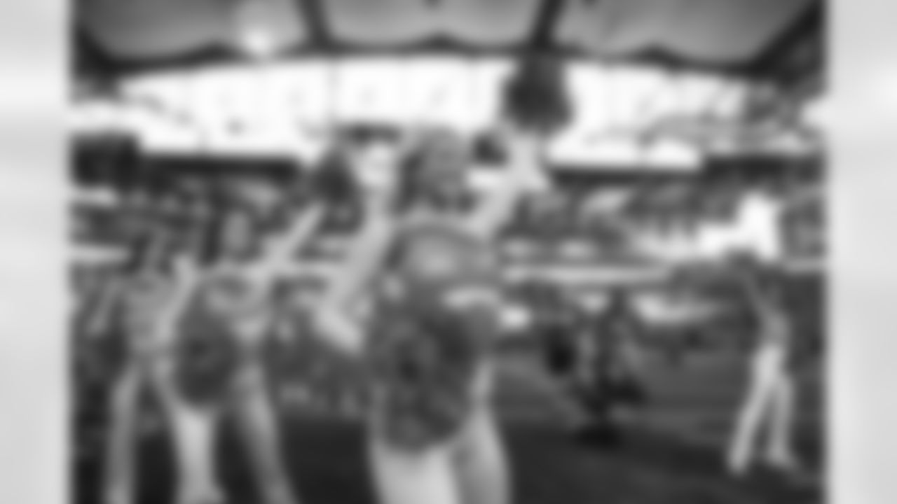 Detroit Lions Cheerleaders perform before an NFL football game against the Pittsburgh Steelers on Sunday, Dec. 21, 2025 in Detroit. (Mike Ferdinande/Detroit Lions)