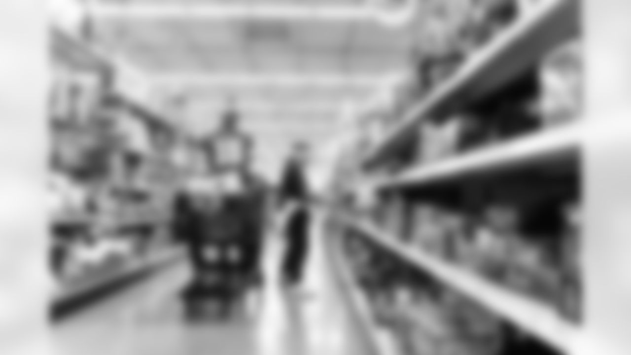 Detroit Lions wide receiver Dominic Lovett (19) during Shop with a Lion at Meijer on Dec. 8, 2025 in Detroit. (Stephanie VanWagoner/Detroit Lions)