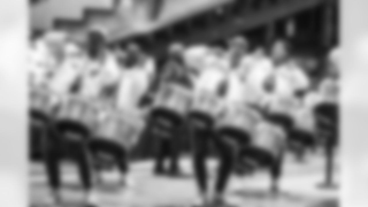 Detroit Lions Honolulu Boom performs before an NFL football game against the Dallas Cowboys on Thursday, Dec. 4, 2025 in Detroit. (Mike Ferdinande/Detroit Lions)