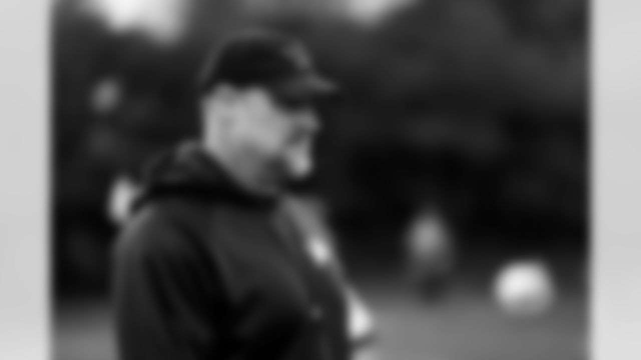 Detroit Lions head coach Dan Campbell during OTAs at the Meijer Performance Center on May 28, 2025 in Allen Park, Mich. (Jeff Nguyen/Detroit Lions)