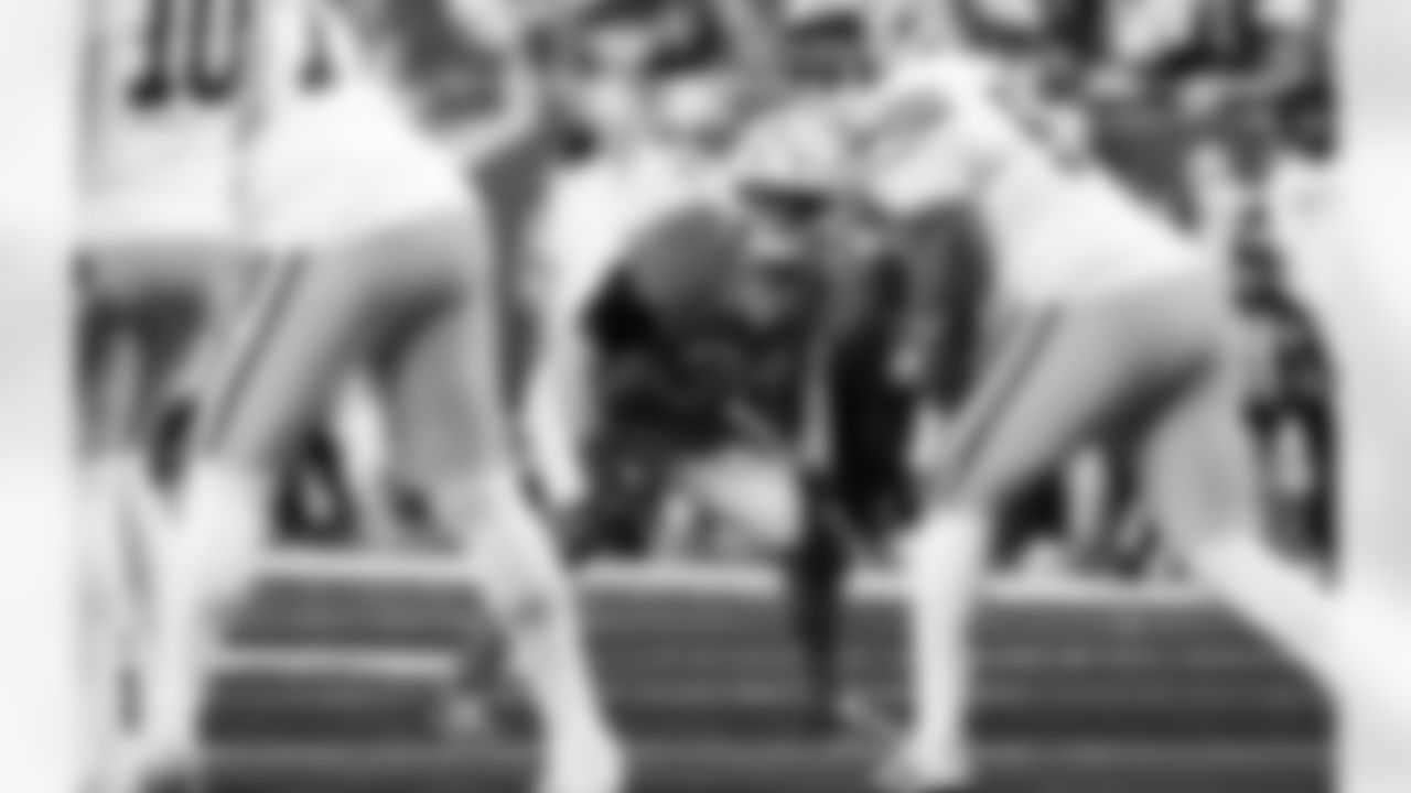 Detroit Lions linebacker Alex Anzalone (34) during an NFL football game against the Green Bay Packers on Thursday, Nov. 27, 2025 in Detroit. (Jeff Nguyen/Detroit Lions via AP)