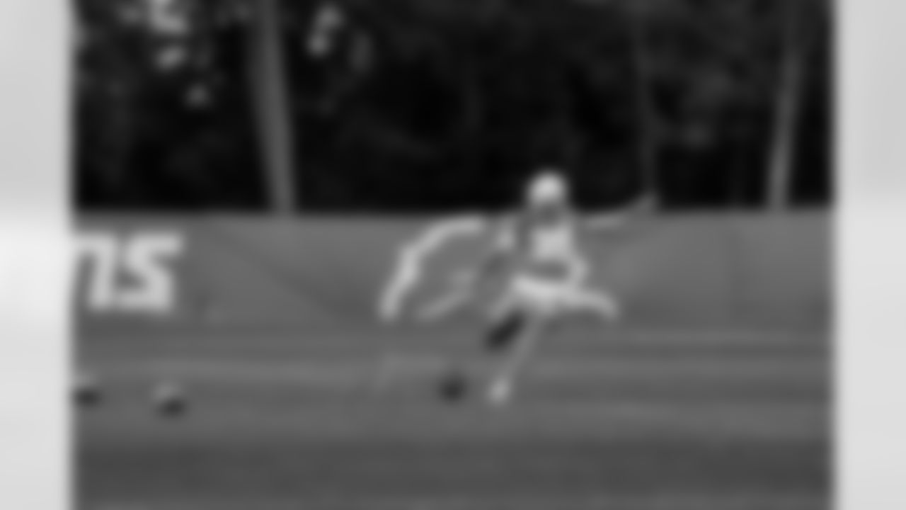 Detroit Lions kicker Jake Bates (39) during OTAs at the Meijer Performance Center on May 29, 2025 in Allen Park, Mich. (Jeff Nguyen/Detroit Lions)