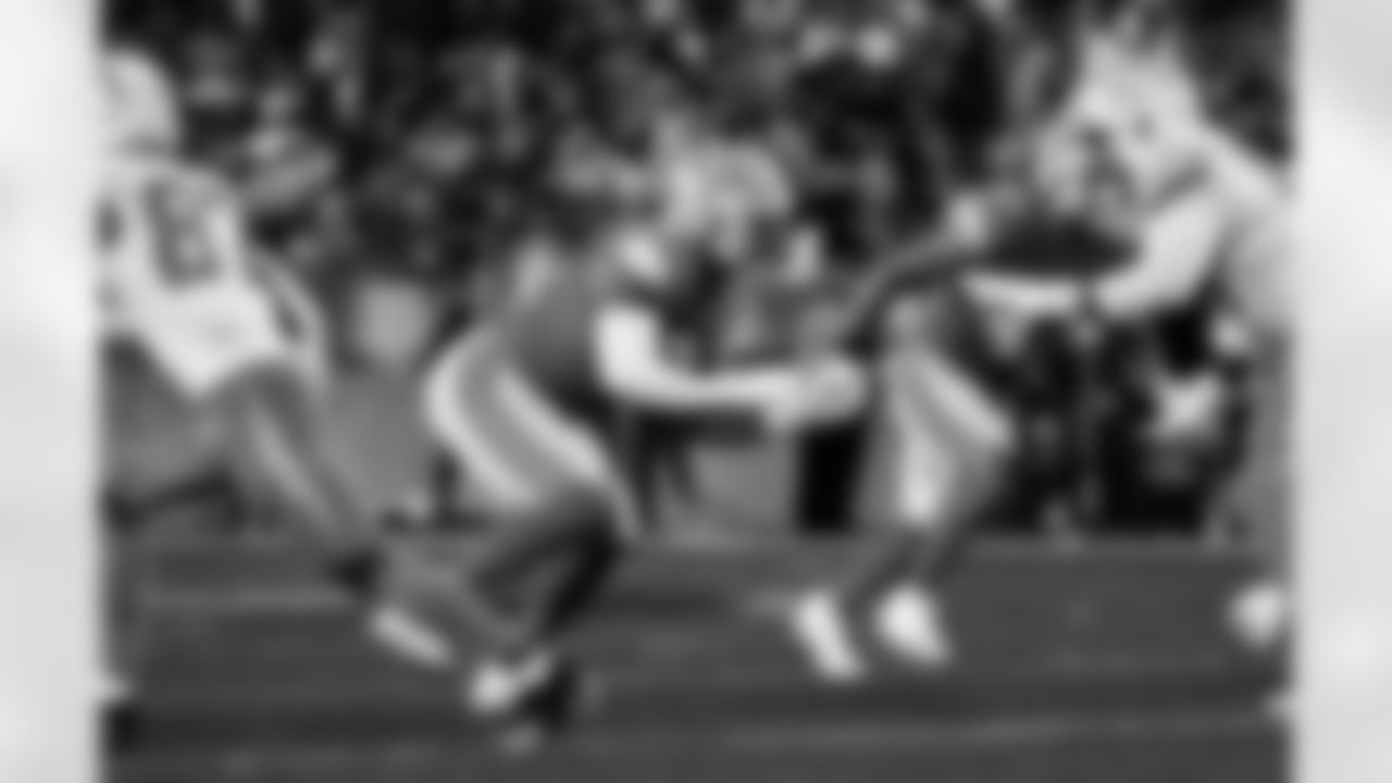 Detroit Lions edge rusher Ahmed Hassanein (61) during an NFL football game against the Los Angeles Chargers, Thursday, July 31, 2025, in Canton, Ohio. (Jeff Nguyen/Detroit Lions via AP)