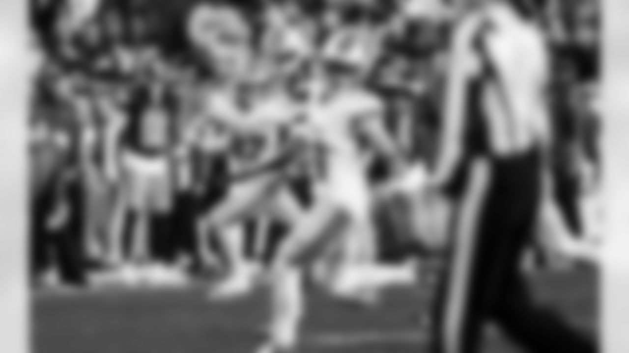 Detroit Lions tight end Sam LaPorta (87) during an NFL football game against the Washington Commanders on Sunday, Nov. 9, 2025 in Landover, Md. (Jeff Nguyen/Detroit Lions via AP)