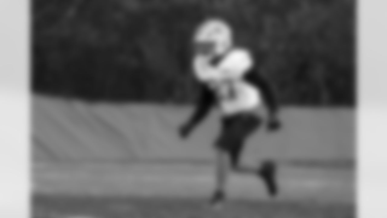 Detroit Lions cornerback Arthur Maulet (27) during practice at the Meijer Performance Center on Nov. 12, 2025 in Allen Park, Mich. (Jeff Nguyen/Detroit Lions)