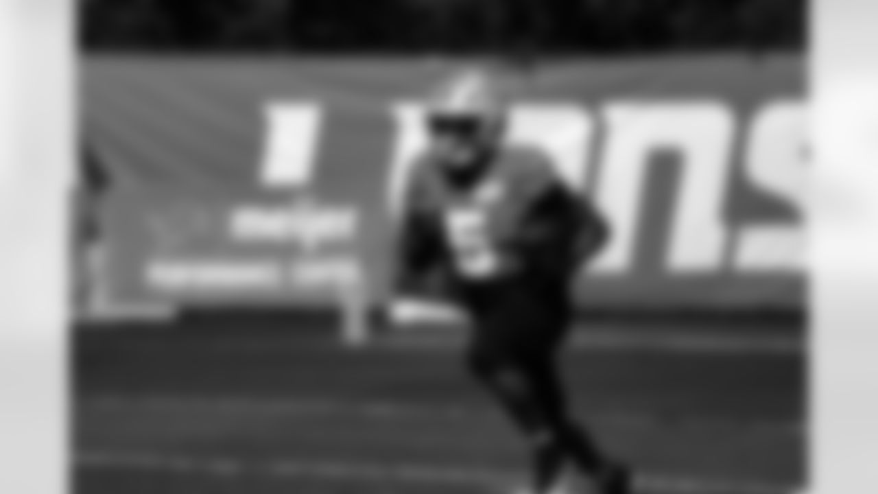 Detroit Lions running back David Montgomery (5) during training camp at the Meijer Performance Center on Aug. 11, 2025 in Allen Park, Mich. (Jeff Nguyen/Detroit Lions)