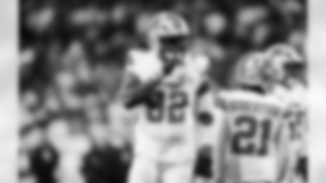 Detroit Lions edge rusher Marcus Davenport (92) during an NFL football game against the Dallas Cowboys on Thursday, Dec. 4, 2025 in Detroit. (Jeff Nguyen/Detroit Lions via AP)