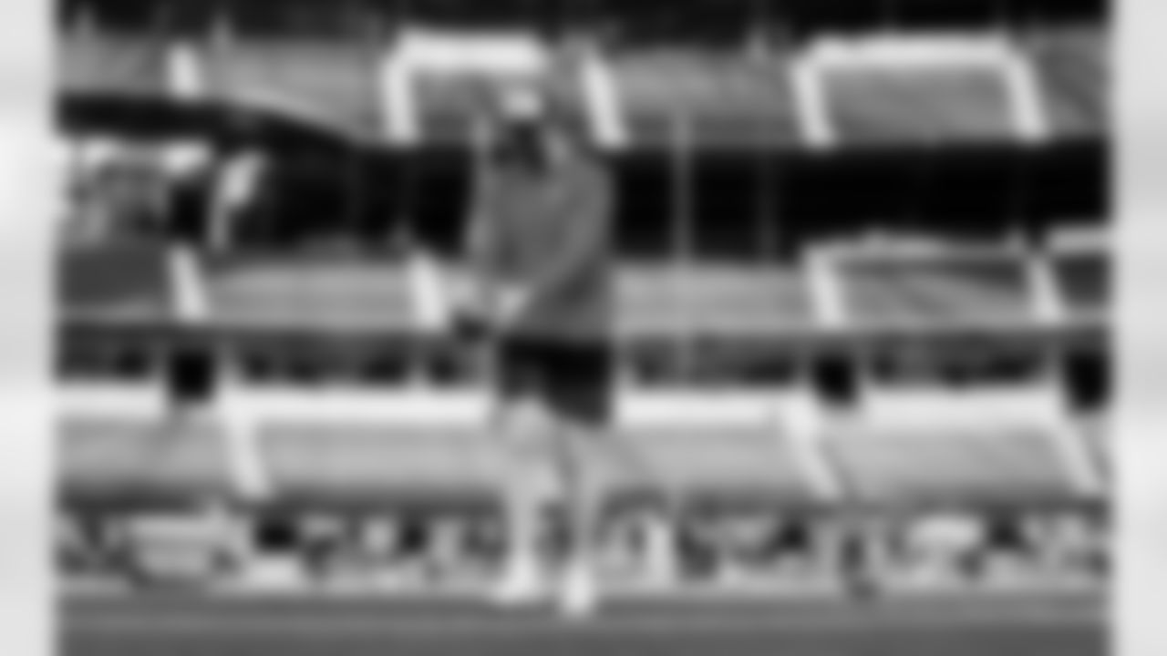 Detroit Lions punter Jack Fox (3) before an NFL football game against the Los Angeles Rams on Sunday, Dec. 14, 2025 in Inglewood, Calif. (Jeff Nguyen/Detroit Lions via AP)