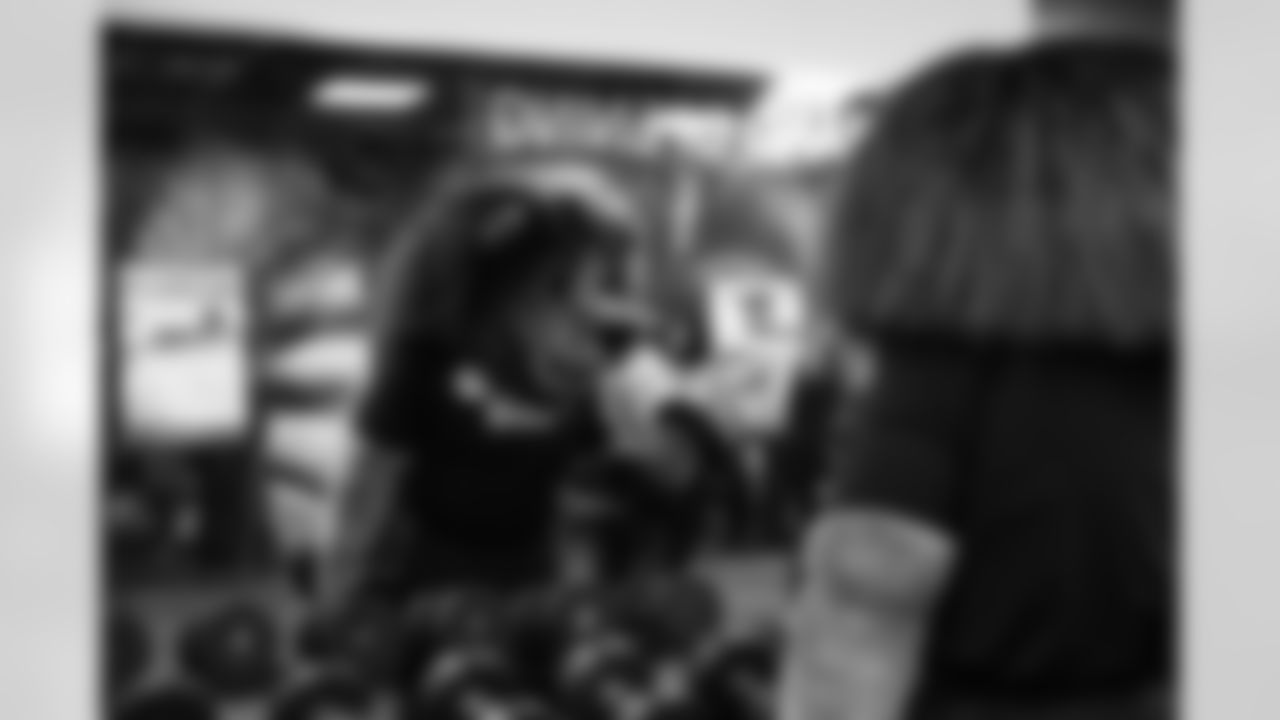 Detroit Lions Mascot Roary during the UDIM & Planet Fitness Health and Wellness room reveal during a Count Day activation event at Detroit Lions Academy on Feb. 11, 2026 in Detroit. (Carl Jones II/Detroit Lions)