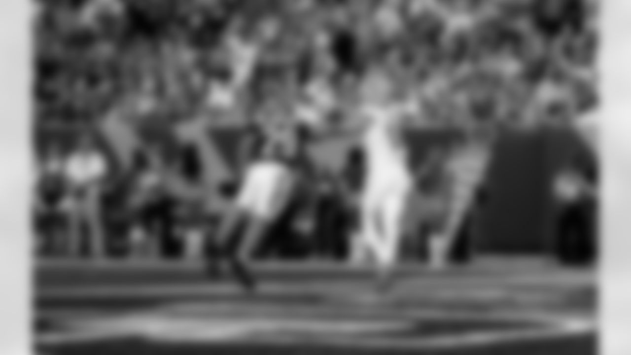 Detroit Lions wide receiver Isaac TeSlaa (18) scores a touchdown during an NFL football game against the Cincinnati Bengals on Sunday, Oct. 5, 2025 in Cincinnati. (Jeff Nguyen/Detroit Lions via AP)