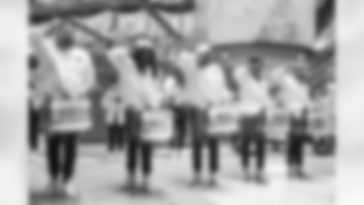 Detroit Lions Honolulu Boom performs before an NFL football game against the Dallas Cowboys on Thursday, Dec. 4, 2025 in Detroit. (Mike Ferdinande/Detroit Lions)