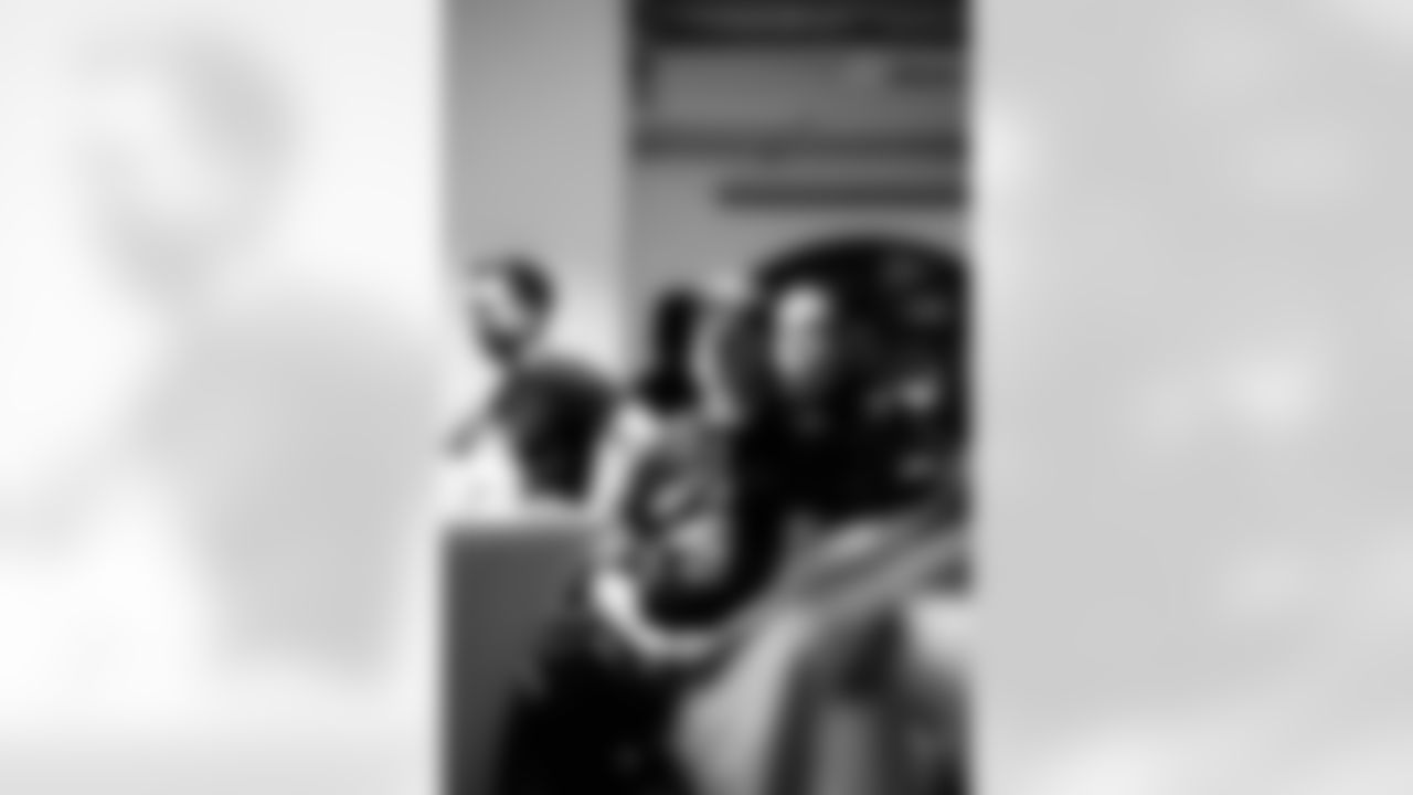 Fans attend a Thanksgiving game watch party on Thursday, Nov. 27, 2025 in Cologne, Germany. (Felix Lindenbeck/Detroit Lions via AP)