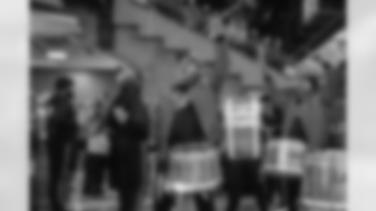 Detroit Lions Honolulu Boom performs before an NFL football game against the Pittsburgh Steelers on Sunday, Dec. 21, 2025 in Detroit. (Mike Ferdinande/Detroit Lions)