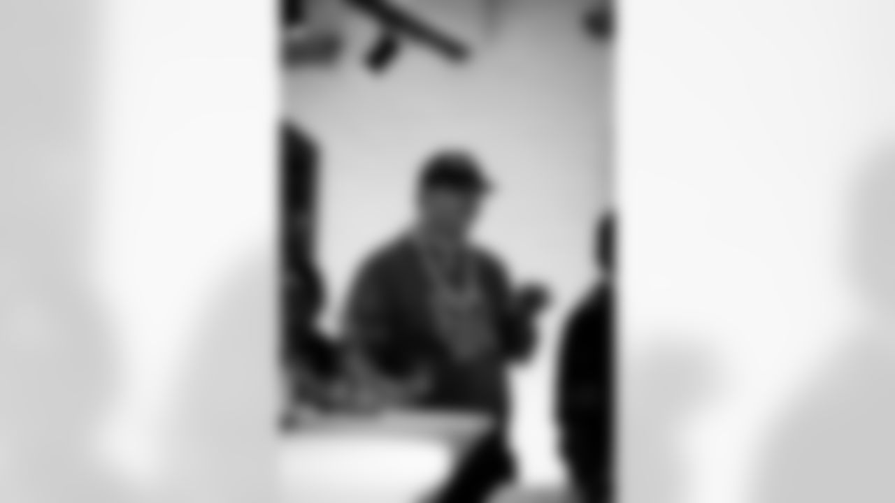 Fans attend a Thanksgiving game watch party on Thursday, Nov. 27, 2025 in Cologne, Germany. (Felix Lindenbeck/Detroit Lions via AP)