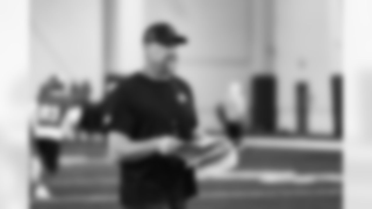 Detroit Lions head coach Dan Campbell during practice at the Meijer Performance Center on Nov. 20, 2025 in Allen Park, Mich. (Jeff Nguyen/Detroit Lions)