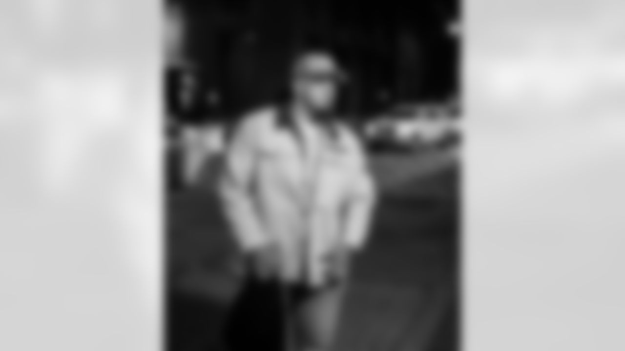 Detroit Lions defensive lineman Roy Lopez (51) arrives to an NFL football game against the Dallas Cowboys on Thursday, Dec. 4, 2025 in Detroit. (Jeff Nguyen/Detroit Lions via AP)