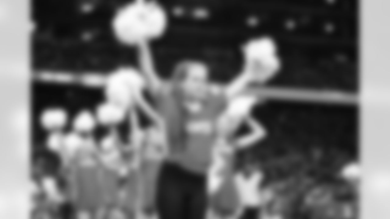 Detroit Lions Junior Cheer Clinic performs at halftime during an NFL football game against the Pittsburgh Steelers on Sunday, Dec. 21, 2025 in Detroit. (Jeff Nguyen/Detroit Lions via AP)