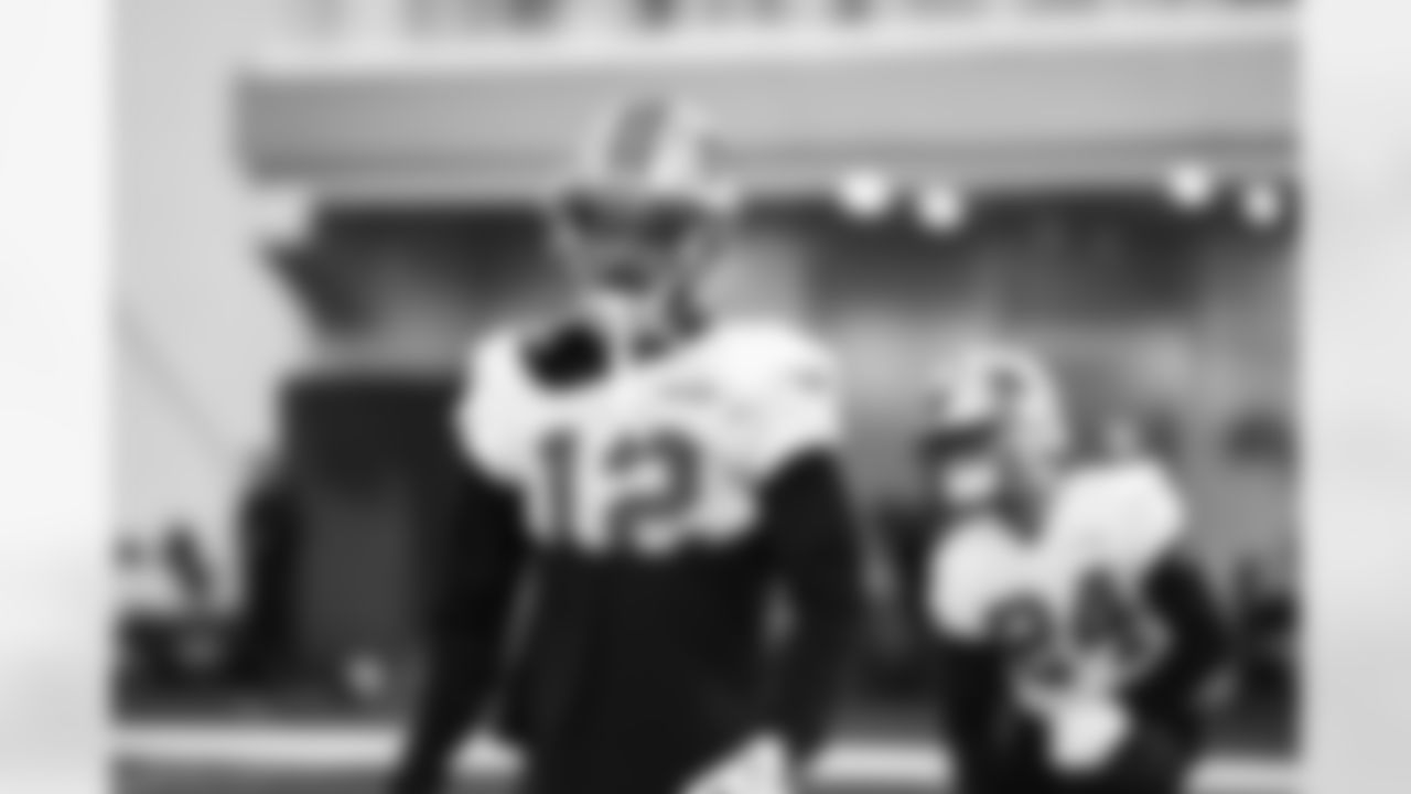Detroit Lions safety Brandon Joseph (12) during practice at the Meijer Performance Center in Allen Park, MI on November 22, 2024. (Jeff Nguyen/Detroit Lions)