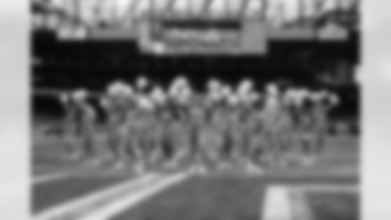Detroit Lions Cheerleaders perform during an NFL football game against the Cleveland Browns on Sunday, Sept. 28, 2025 in Detroit. (Mike Ferdinande/Detroit Lions)