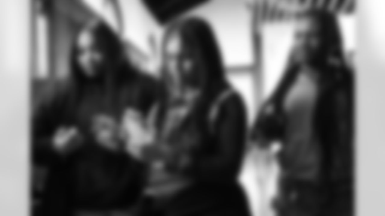 A student working with 3D printed materials during a Detroit Lions Academy health and wellness field trip at the Henry Ford Health campus on Feb. 27, 2026 in Detroit. (Izzy Rincon/Detroit Lions)