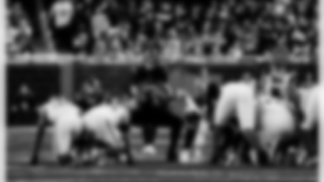 Detroit Lions kicker Jake Bates (39) during an NFL football game against the New York Giants on Sunday, Nov. 23, 2025 in Detroit. (Jeff Nguyen/Detroit Lions via AP)