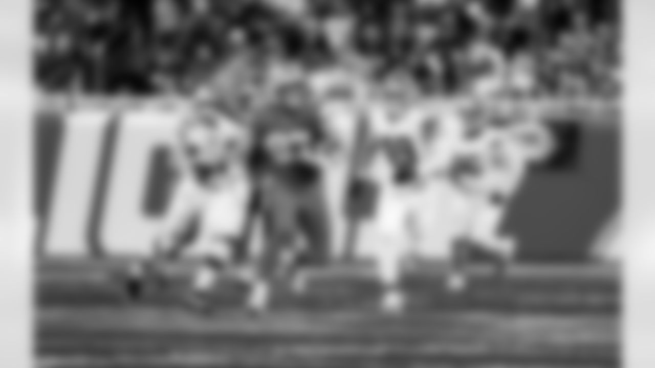 Detroit Lions tight end Sam LaPorta (87) during an NFL football game against the Cleveland Browns on Sunday, Sept. 28, 2025 in Detroit. (Jeff Nguyen/Detroit Lions via AP)