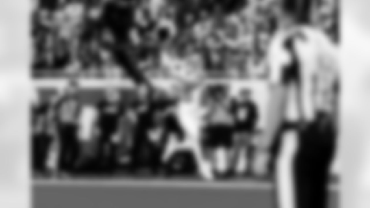 Detroit Lions wide receiver Isaac TeSlaa (18) scores a touchdown during an NFL football game against the Dallas Cowboys on Thursday, Dec. 4, 2025 in Detroit. (Jeff Nguyen/Detroit Lions via AP)