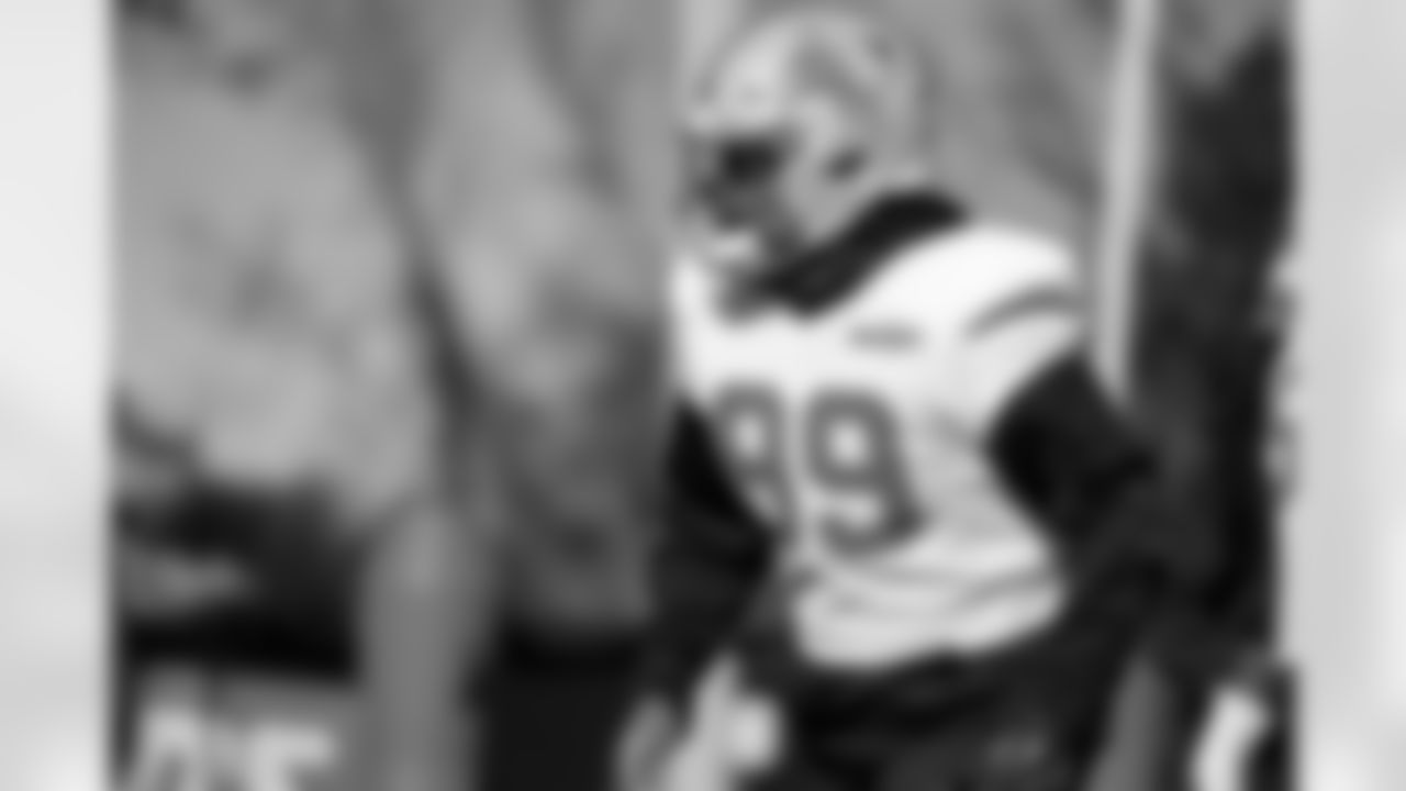 Detroit Lions defensive lineman Tyrus Wheat (99) during practice at the Meijer Performance Center on Nov. 13, 2025 in Allen Park, Mich. (Jeff Nguyen/Detroit Lions)