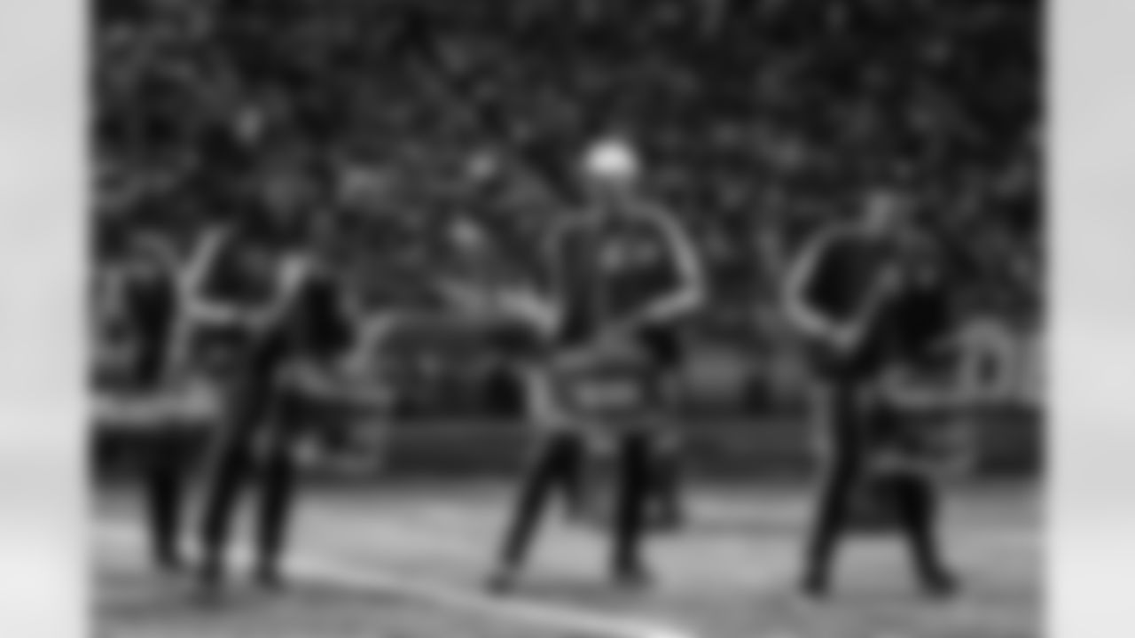 Detroit Lions Honolulu Boom perform during a NFL football game against the Chicago Bears on November 19, 2023 in Detroit. (Mike Ferdinande/Detroit Lions)