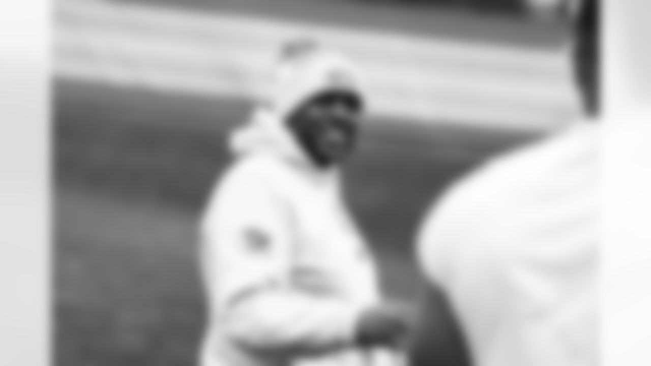 Detroit Lions run game coordinator/defensive line coach Kacy Rodgers during offseason workouts at the Meijer Performance Center on May 20, 2025 in Allen Park, Mich. (Jeff Nguyen/Detroit Lions)