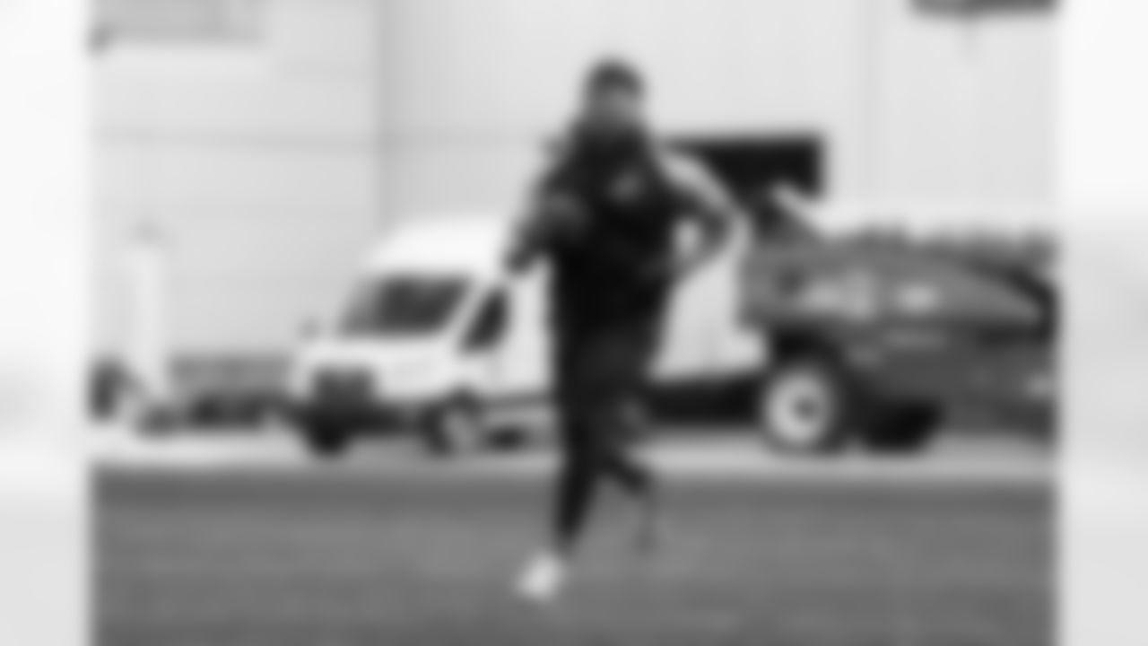 Detroit Lions running back David Montgomery (5) during offseason workouts at the Meijer Performance Center on May 7, 2025 in Allen Park, Mich. (Jeff Nguyen/Detroit Lions)