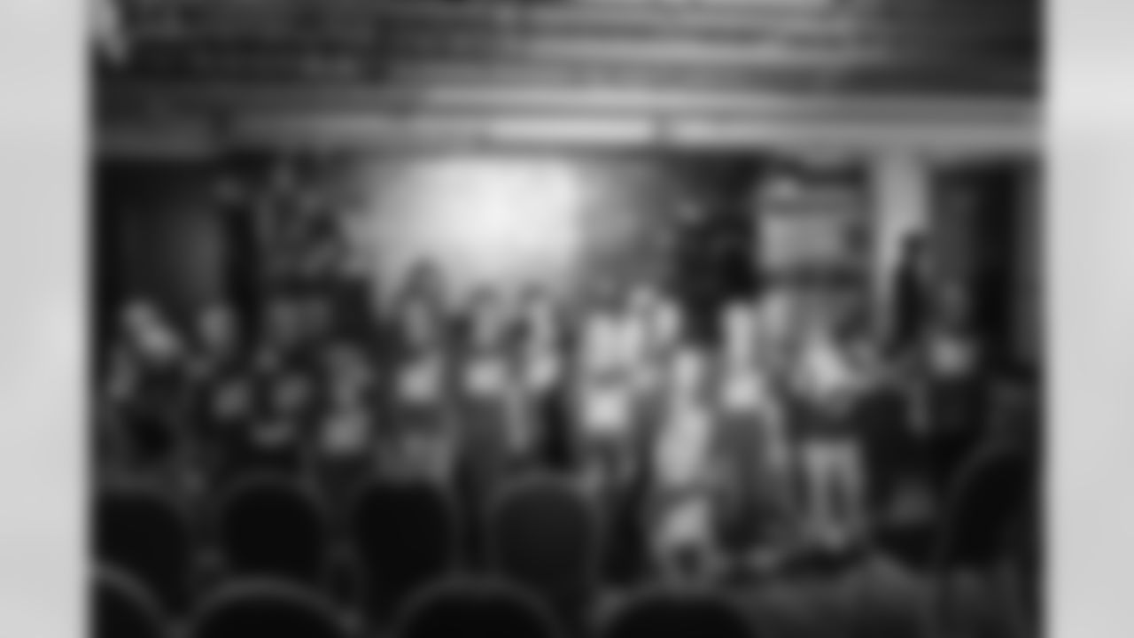 Students from Allendale Evergreen Elementary at the UMCU Junior Broadcast station during the One Pride Literacy Fest at Ford Field on Oct. 28, 2025 in Detroit. (Steven Stark/Detroit Lions)